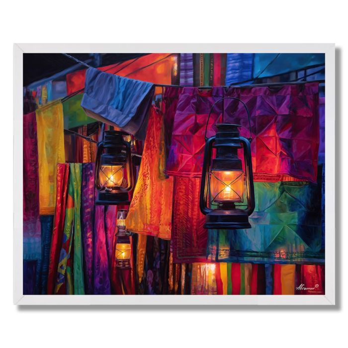 GHANA FESTIVAL SKY - FRAMED