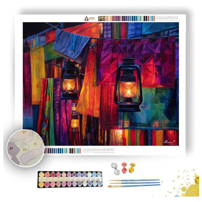 GHANA FESTIVAL SKY - Paint by Numbers Full Kit