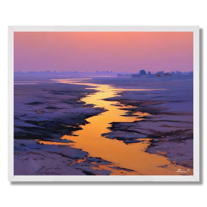 NIGER RIVER TWILIGHT - FRAMED