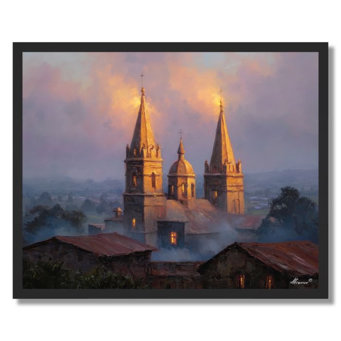 ETHIOPIAN MIST SKY - FRAMED