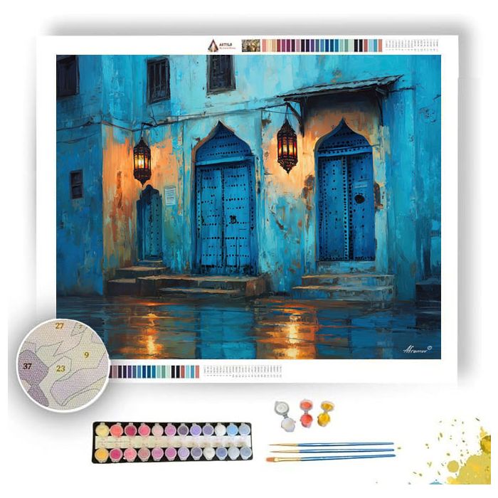 ZANZIBAR OLD CITY - Paint by Numbers Full Kit