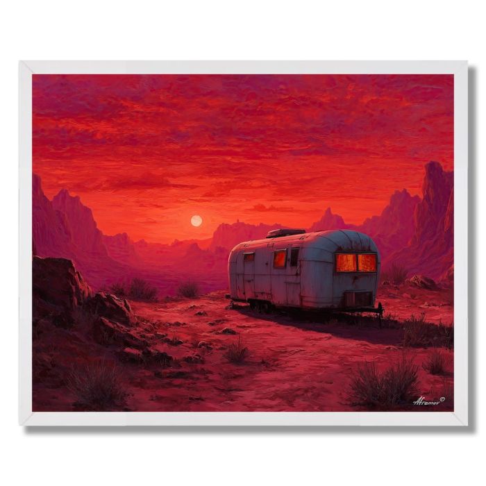 SAHARA FIRE ROAD - FRAMED