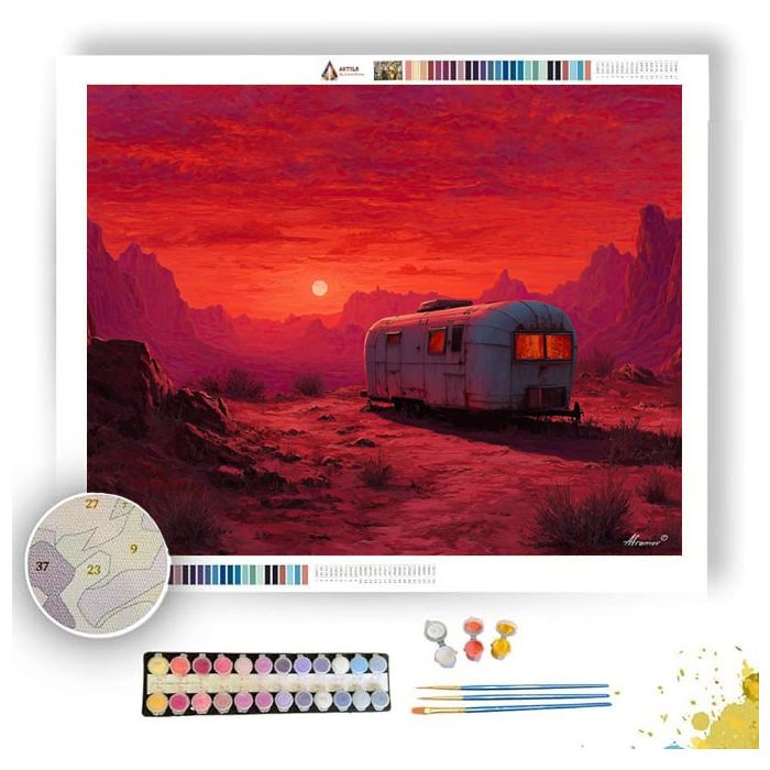 SAHARA FIRE ROAD - Paint by Numbers Full Kit