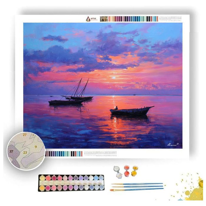 ZANZIBAR DUSK SONG - Paint by Numbers Full Kit