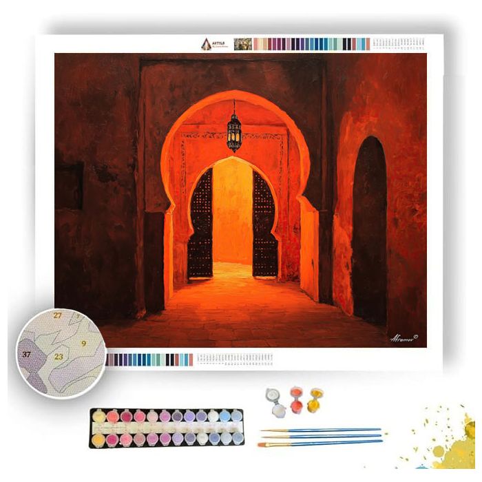MOROCCAN GATE LIGHT - Paint by Numbers Full Kit