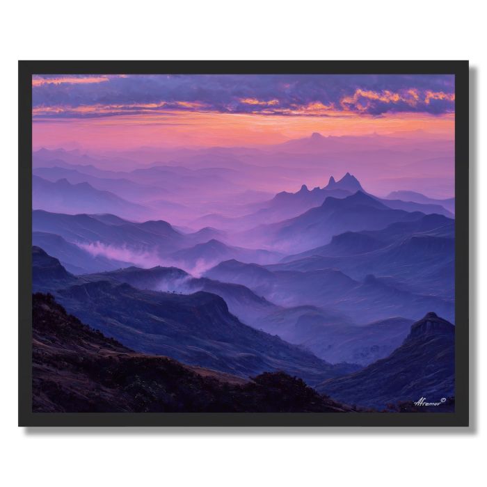 ETHIOPIAN HIGHLAND SKY - FRAMED