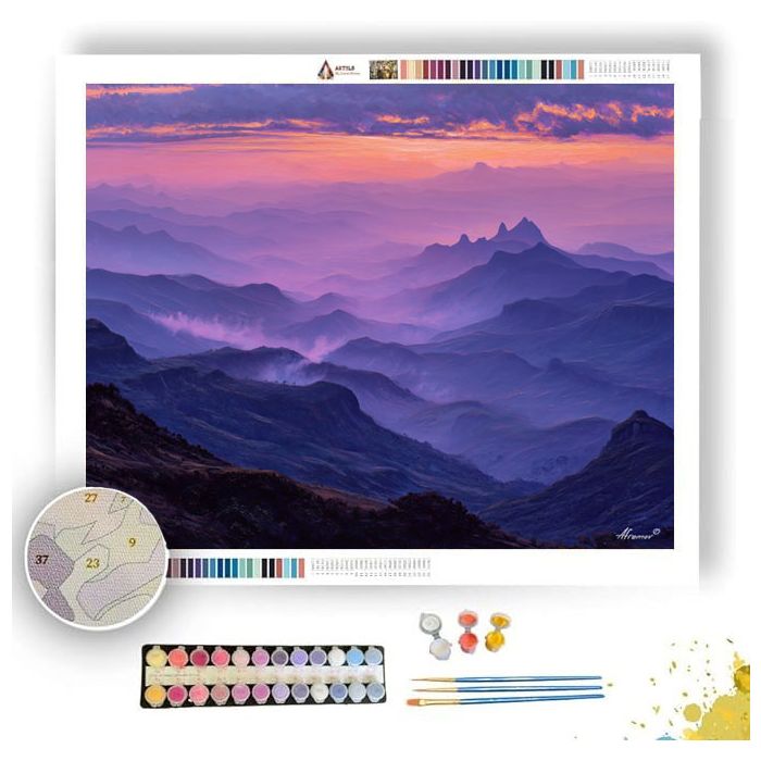 ETHIOPIAN HIGHLAND SKY - Paint by Numbers Full Kit
