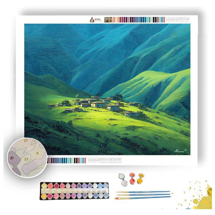 ETHIOPIAN VALLEY SUN - Paint by Numbers Full Kit