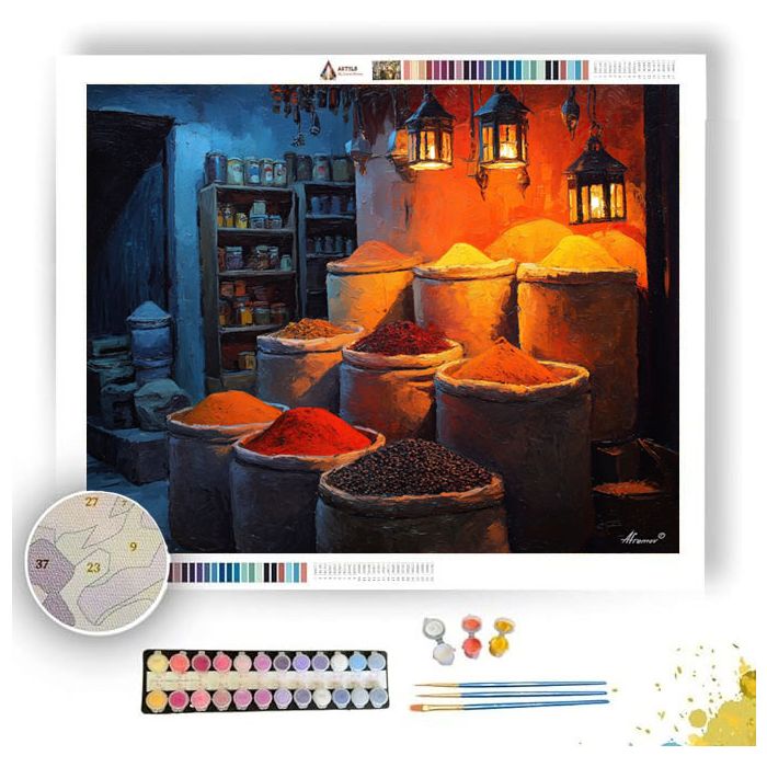 MOROCCAN DAWN MARKET - Paint by Numbers Full Kit