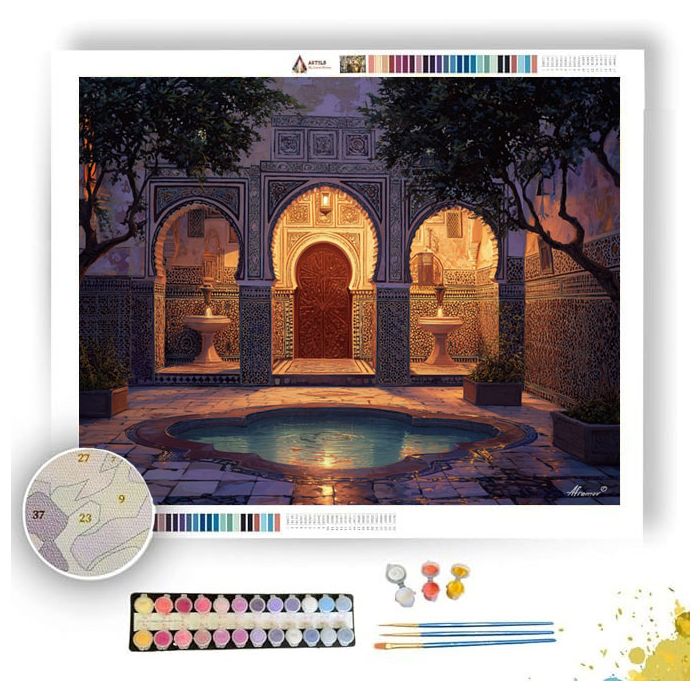 MOROCCAN COURTYARD LIGHT - Paint by Numbers Full Kit