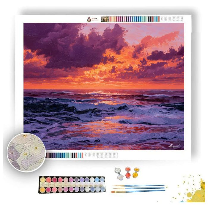 CAPE TWILIGHT SEA - Paint by Numbers Full Kit