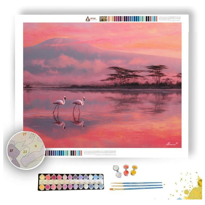 KENYAN LAKE LIGHT - Paint by Numbers Full Kit