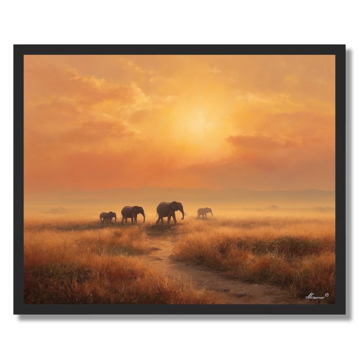 KENYAN SAVANNA LIGHT - FRAMED