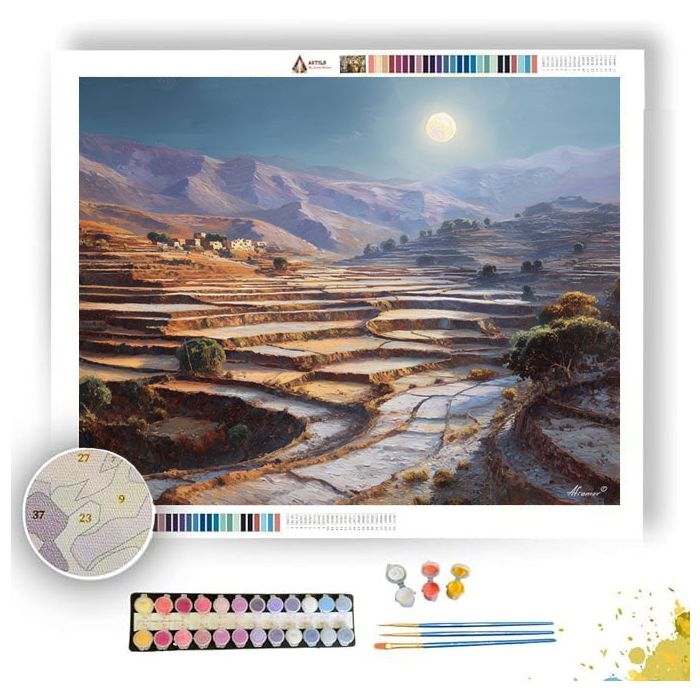 ETHIOPIAN VALLEY MOON - Paint by Numbers Full Kit