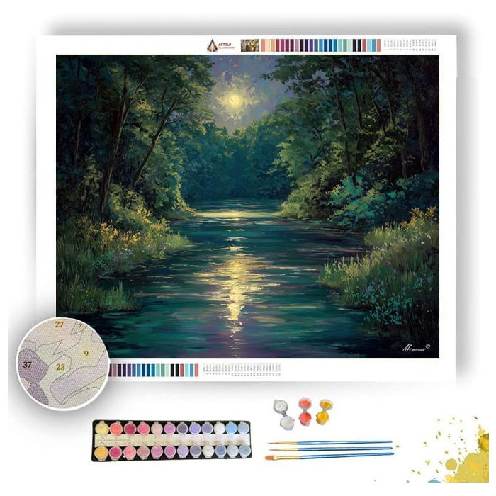 NILE MOON REFLECTION - Paint by Numbers Full Kit