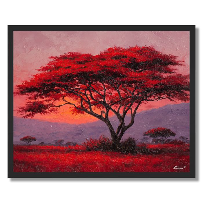 KENYA TREE LIGHT - FRAMED