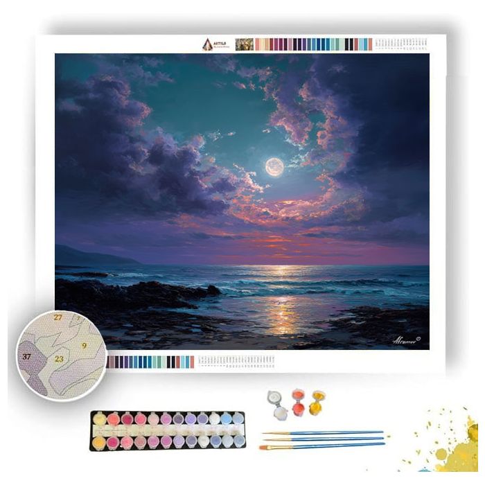 CAPE EVENING MOON - Paint by Numbers Full Kit