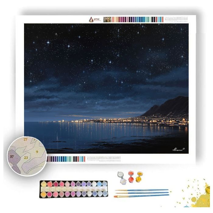CAPE NIGHT LIGHTS - Paint by Numbers Full Kit