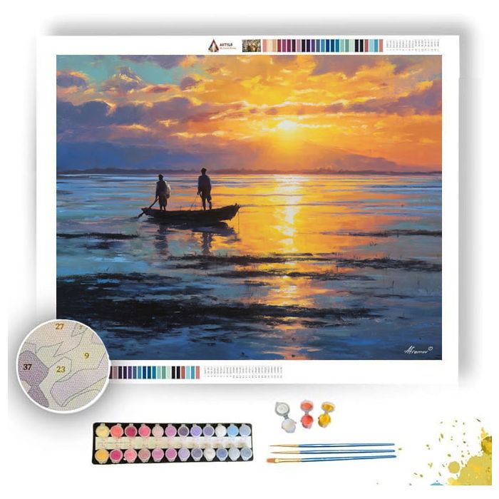 TANZANIA COAST SUN - Paint by Numbers Full Kit