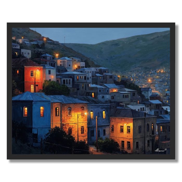 SOUTH AFRICAN CITY LIGHT - FRAMED