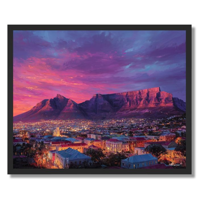 CAPE TOWN TWILIGHT - FRAMED