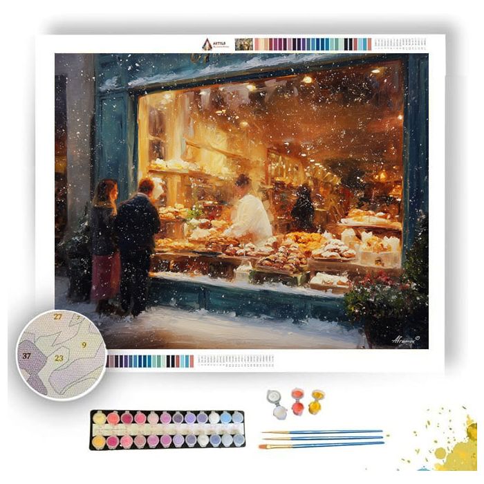 FRENCH HOLIDAY WINDOW - Paint by Numbers Full Kit