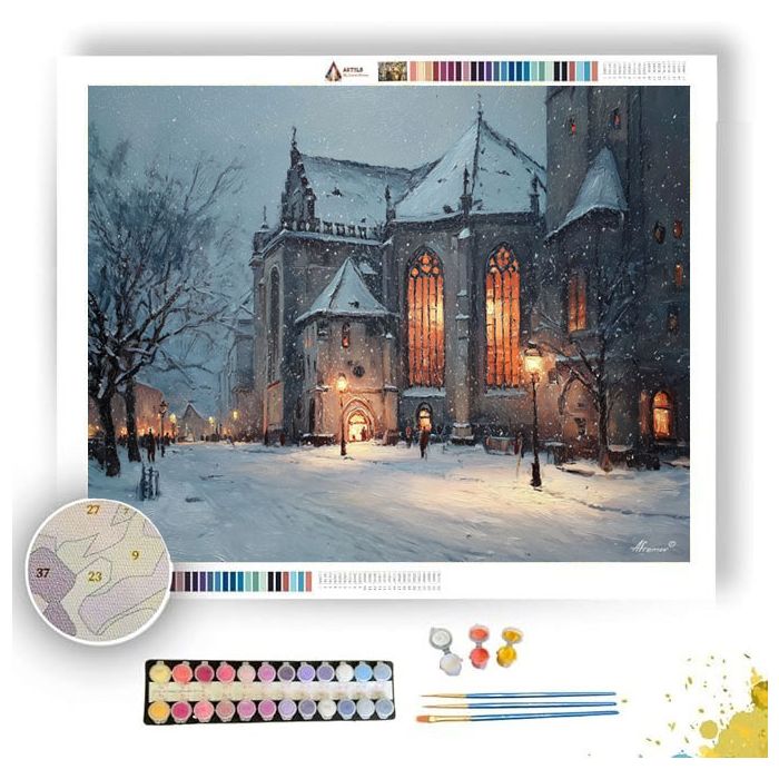 GERMAN CATHEDRAL LIGHT - Paint by Numbers Full Kit
