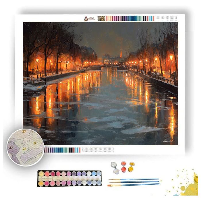 DUTCH CANAL LIGHTS - Paint by Numbers Full Kit