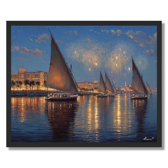 EGYPTIAN NEW YEAR LIGHT - FRAMED