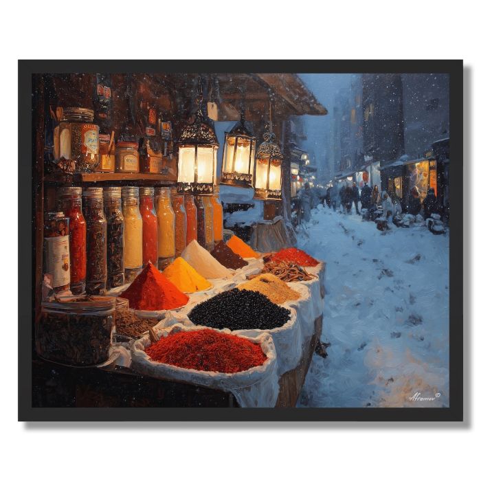 TURKISH WINTER BAZAAR - FRAMED