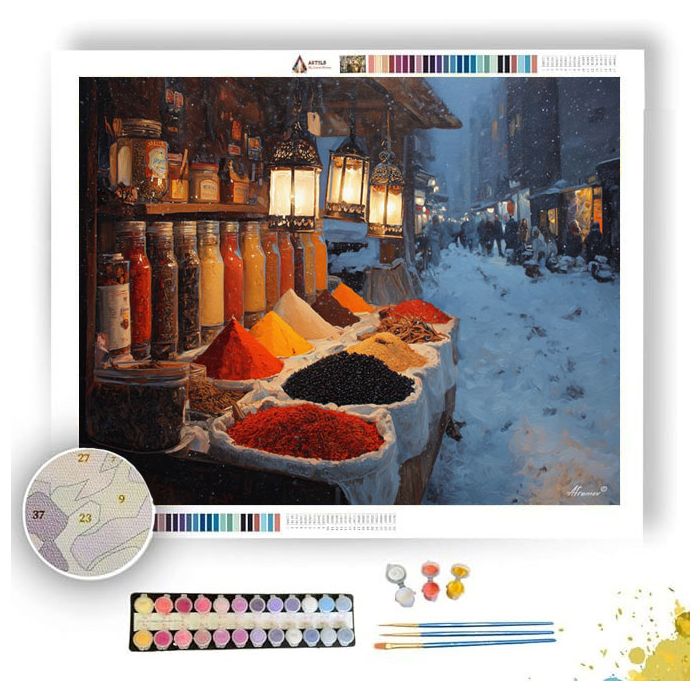 TURKISH WINTER BAZAAR - Paint by Numbers Full Kit