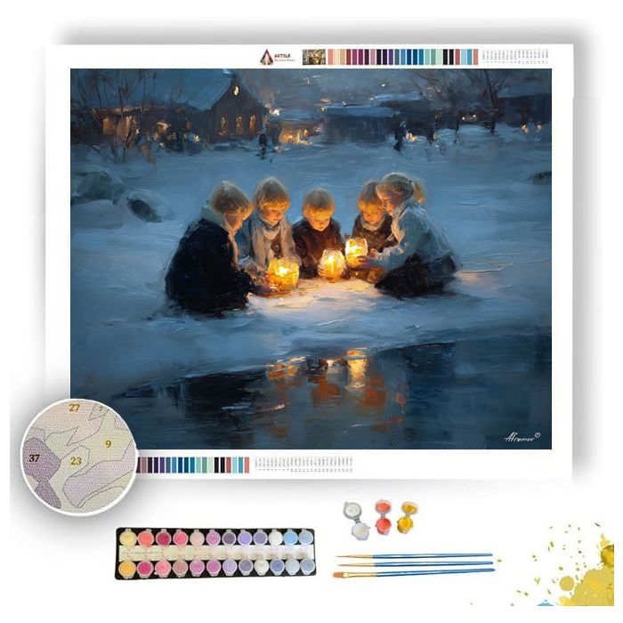 SWEDISH ST. LUCIA MORNING - Paint by Numbers Full Kit