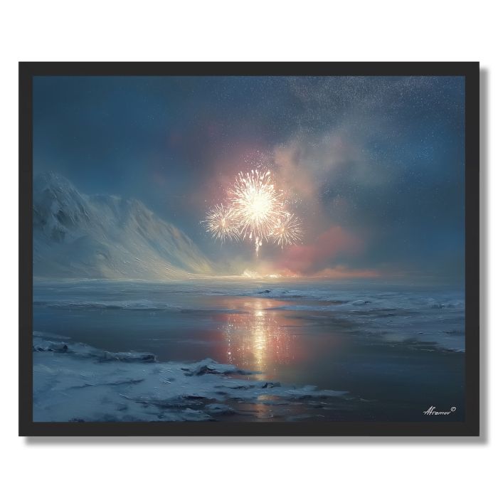 ICELANDIC NEW YEAR GLOW - FRAMED