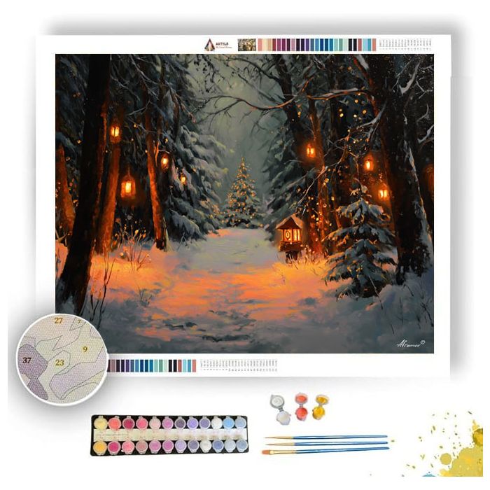GERMAN WOODLAND CHRISTMAS - Paint by Numbers Full Kit