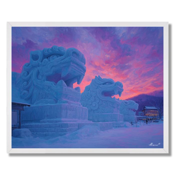 JAPANESE SNOW FESTIVAL - FRAMED