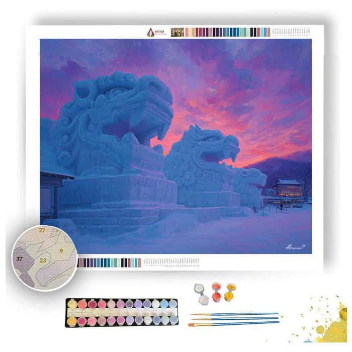 JAPANESE SNOW FESTIVAL - Paint by Numbers Full Kit