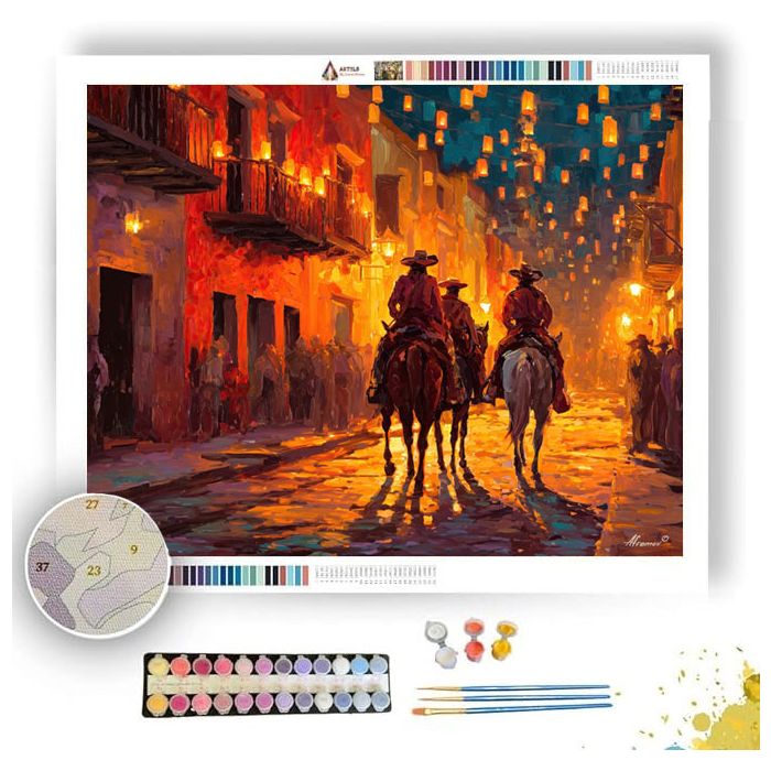 MEXICAN POSADA LIGHT - Paint by Numbers Full Kit