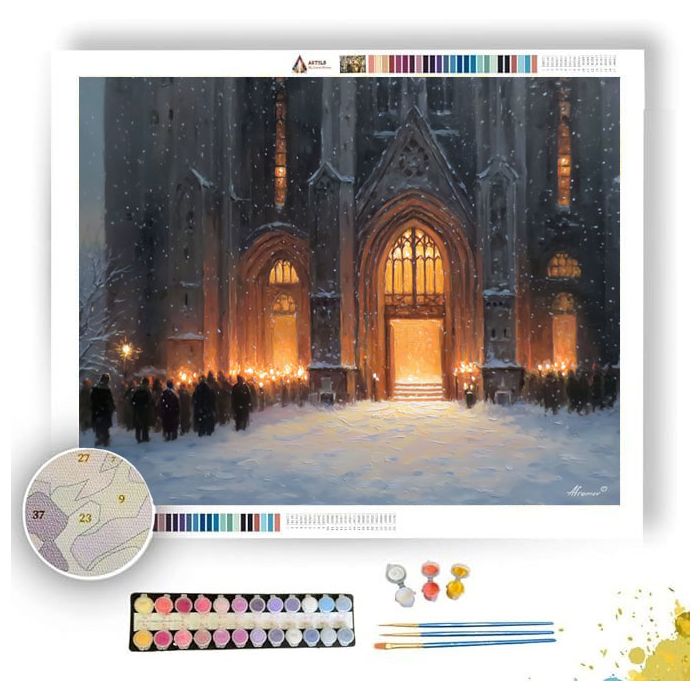 POLISH MIDNIGHT MASS - Paint by Numbers Full Kit