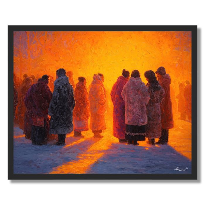 WORLD WINTER LIGHT - FRAMED