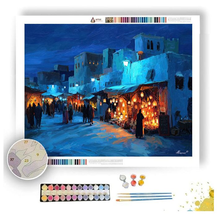 MOROCCAN WINTER MARKET - Paint by Numbers Full Kit