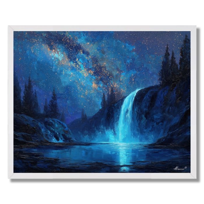 THE STARRY WATERFALL - FRAMED