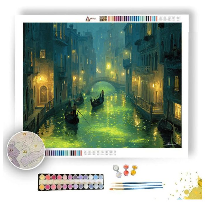WHISPERING WATER CITY - Paint by Numbers Full Kit
