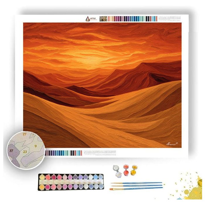 DESERT DUNE GLOW - Paint by Numbers Full Kit