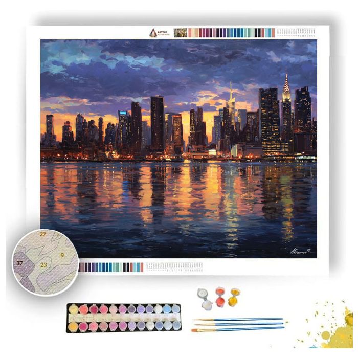 NEW YORK TWILIGHT - Paint by Numbers Full Kit