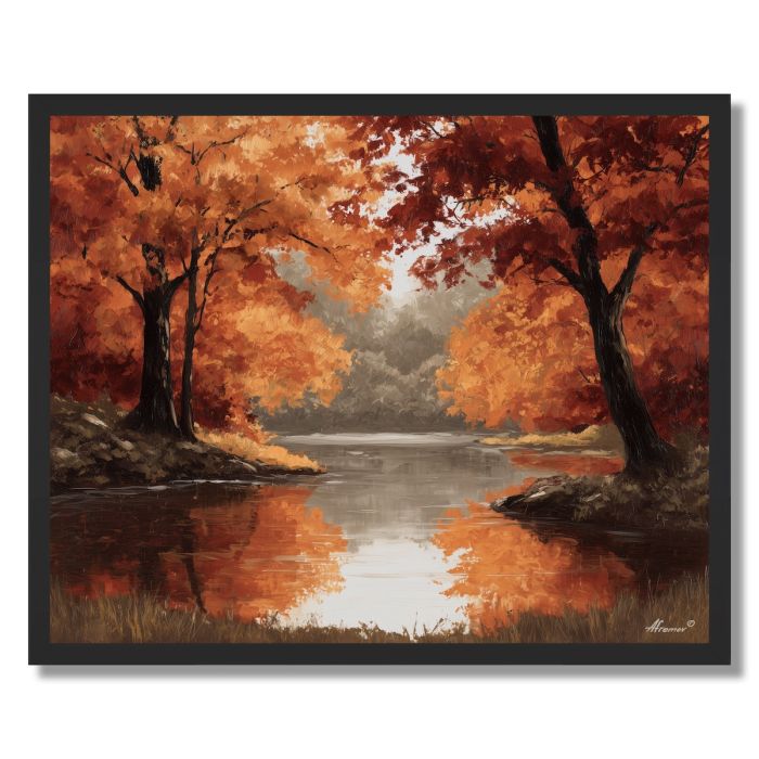 AUTUMN PARK AFTERNOON - FRAMED