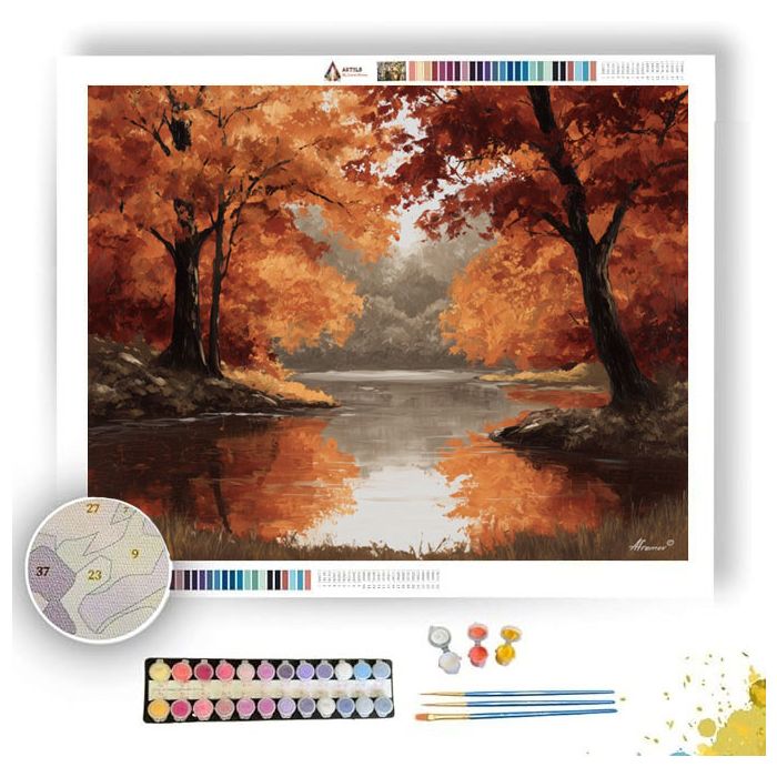 AUTUMN PARK AFTERNOON - Paint by Numbers Full Kit