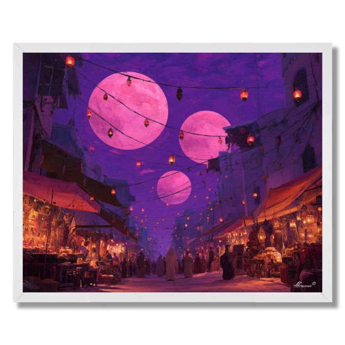 THE LUNAR MARKET - FRAMED