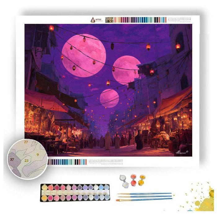 THE LUNAR MARKET - Paint by Numbers Full Kit