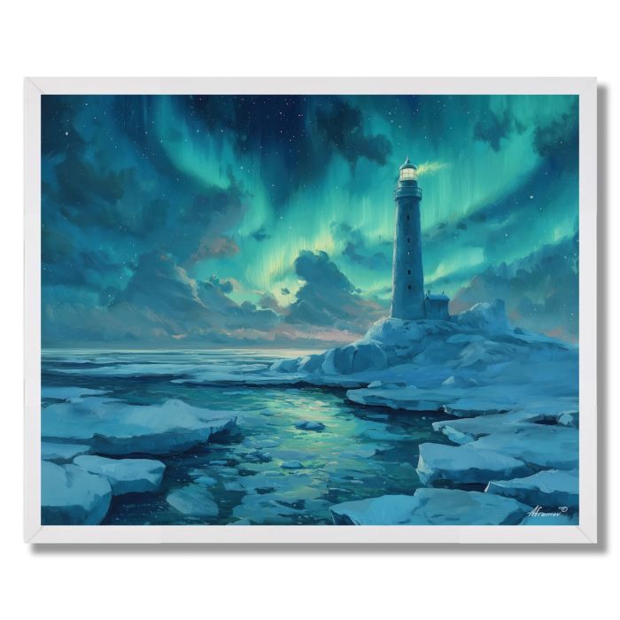 THE FROZEN LIGHTHOUSE - FRAMED