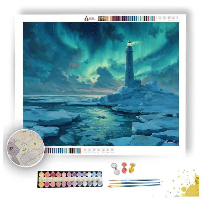 THE FROZEN LIGHTHOUSE - Paint by Numbers Full Kit